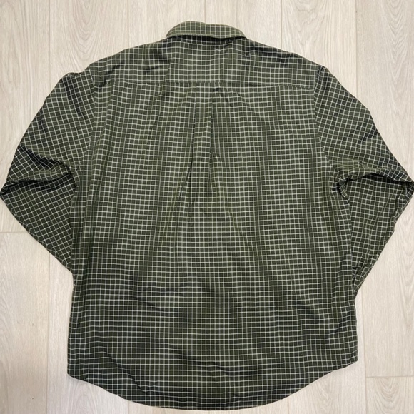 Brooks Brothers Army Green Checkered Mens XL Button Down Longsleeve - Picture 8 of 8